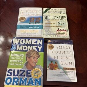 Set of Financial Books by David Bach and Suze Orman